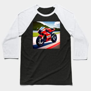 MotoGP Racing Motorcycle Poster Baseball T-Shirt